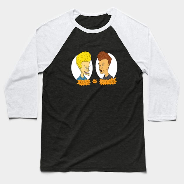 Beavis & Butt-Head Baseball T-Shirt by AustinLBrooksART